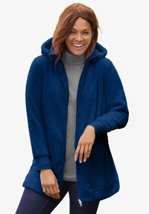 Fluffy Fleece Hoodie Jacket
