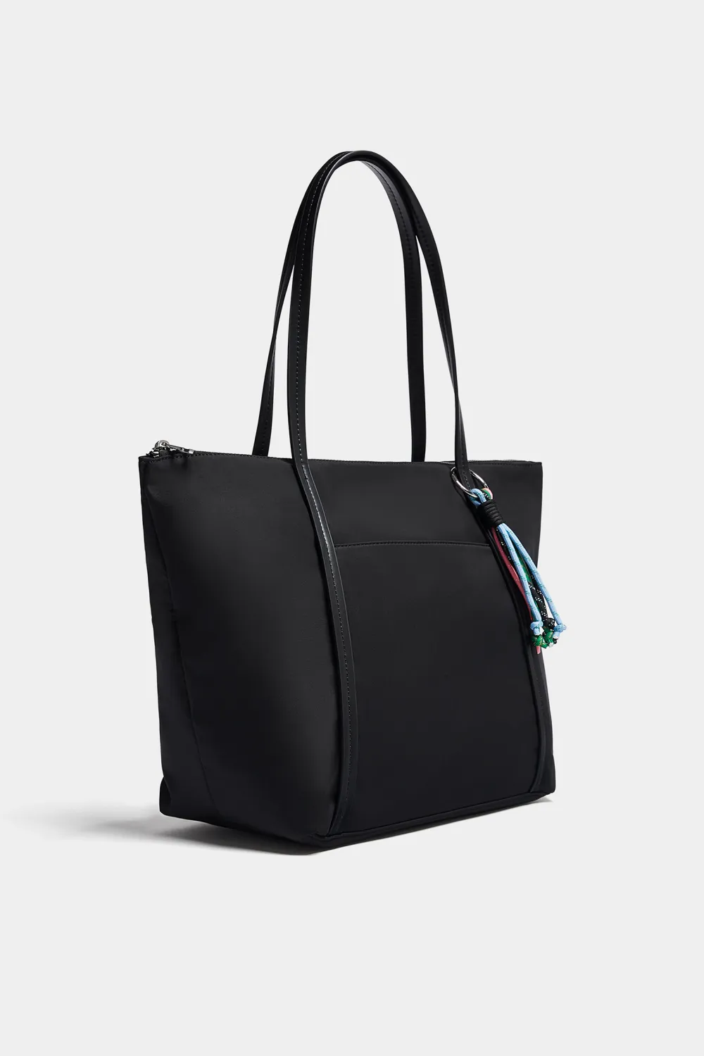 Bolso shopper nylon adorno