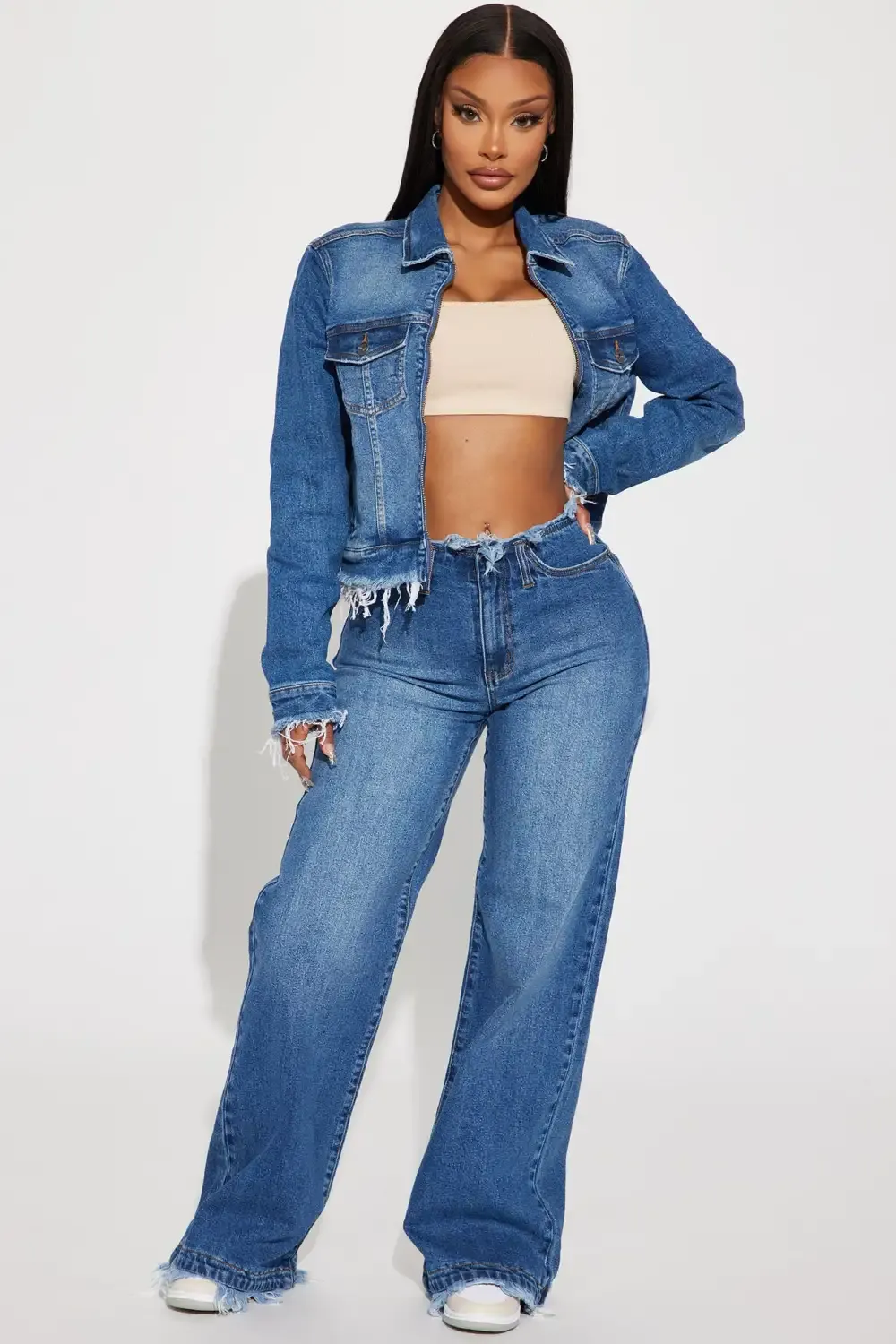Come And Get It Denim Jacket - Medium Wash