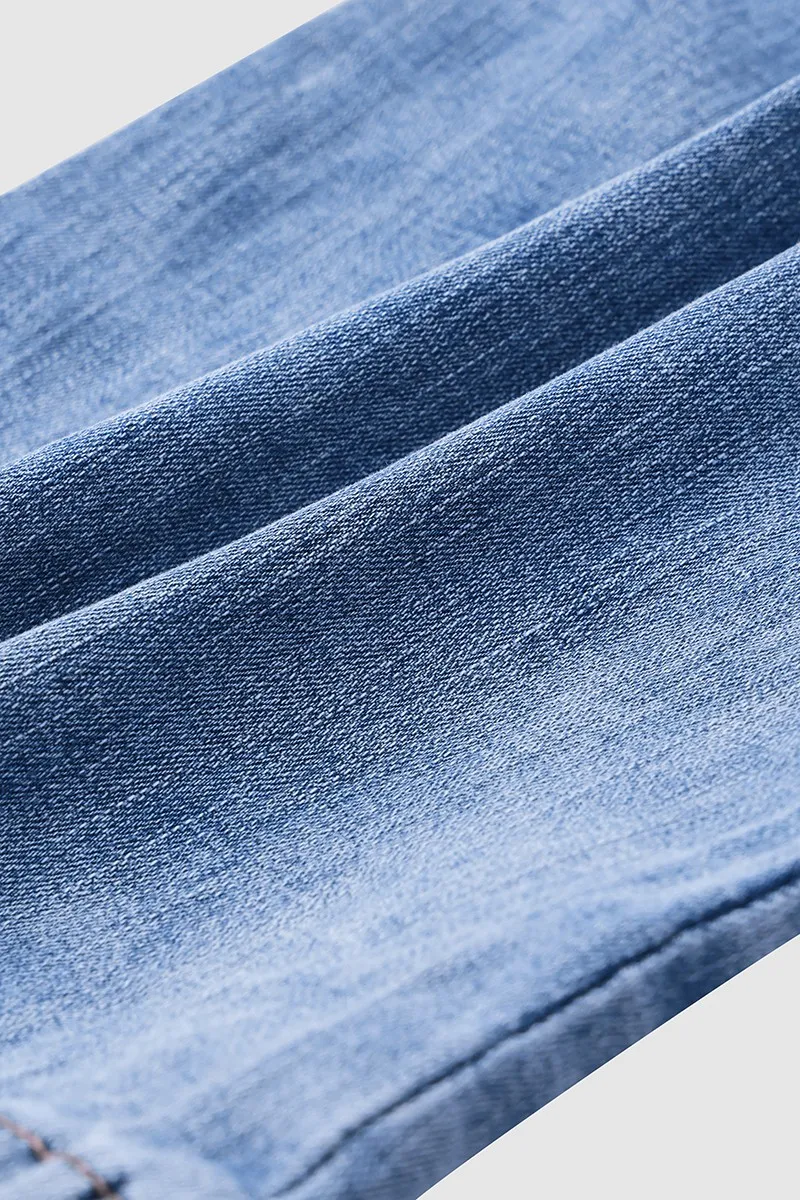 Vintage Button Fly High Waist Straight Leg Jeans