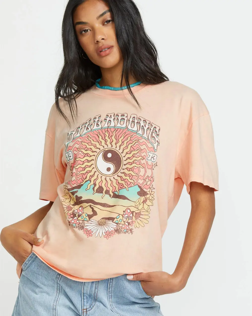 In The Balance Tee - Soft Peach