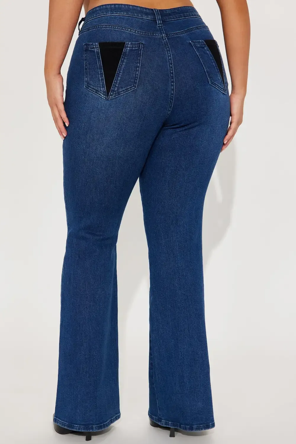 Splitting Ways Stretch Flare Jeans - Medium Wash
