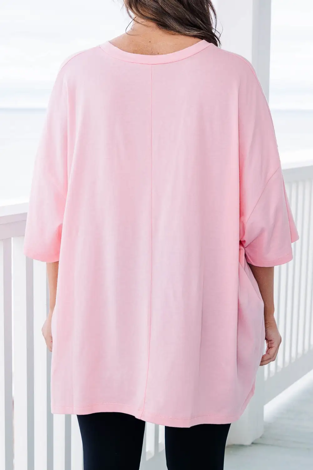 Love You Mean It Boyfriend Tee, Dark Pink