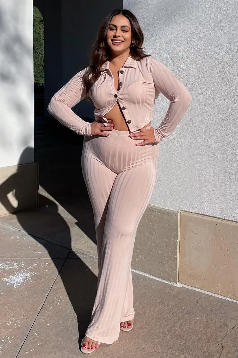 Call Again Pant Set - Taupe
