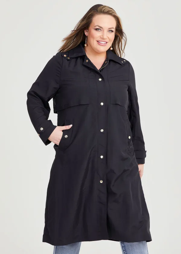 Weekend Zip Trench Coat