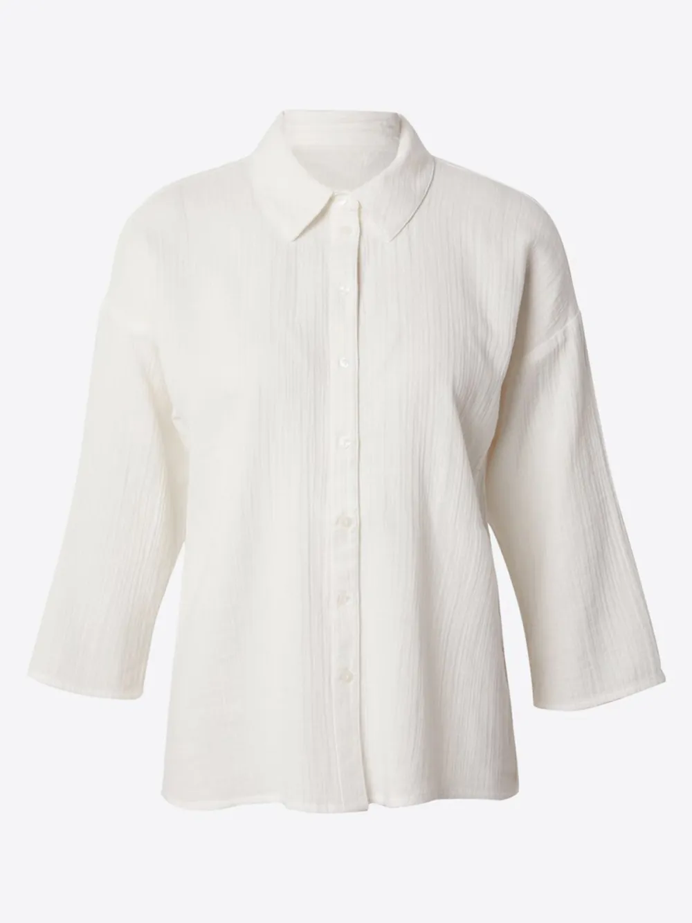 Button Placket Long Sleeve Blouses