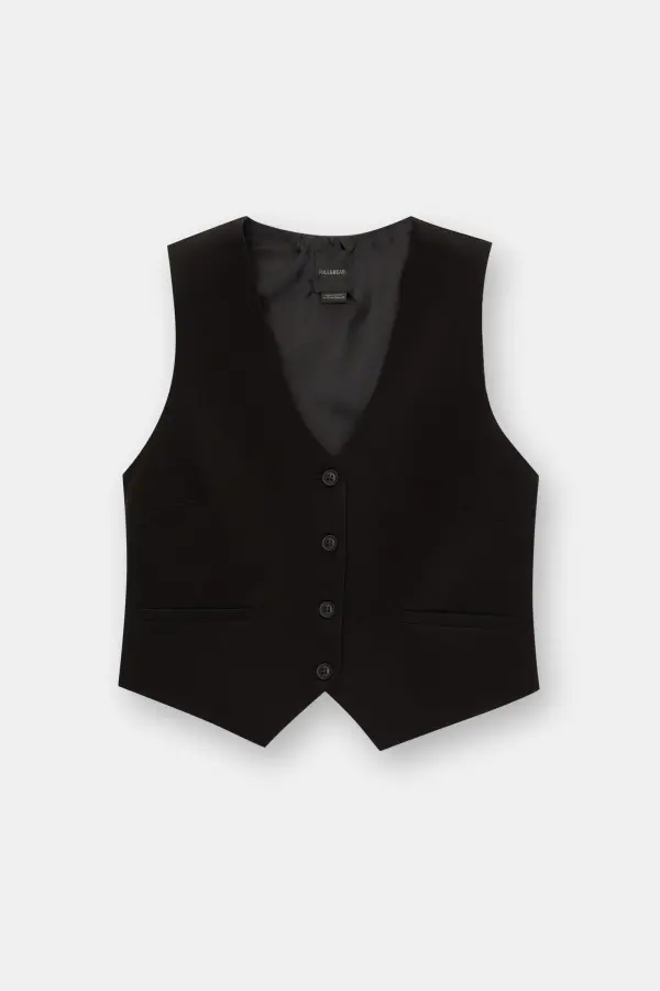 Button-up suit vest