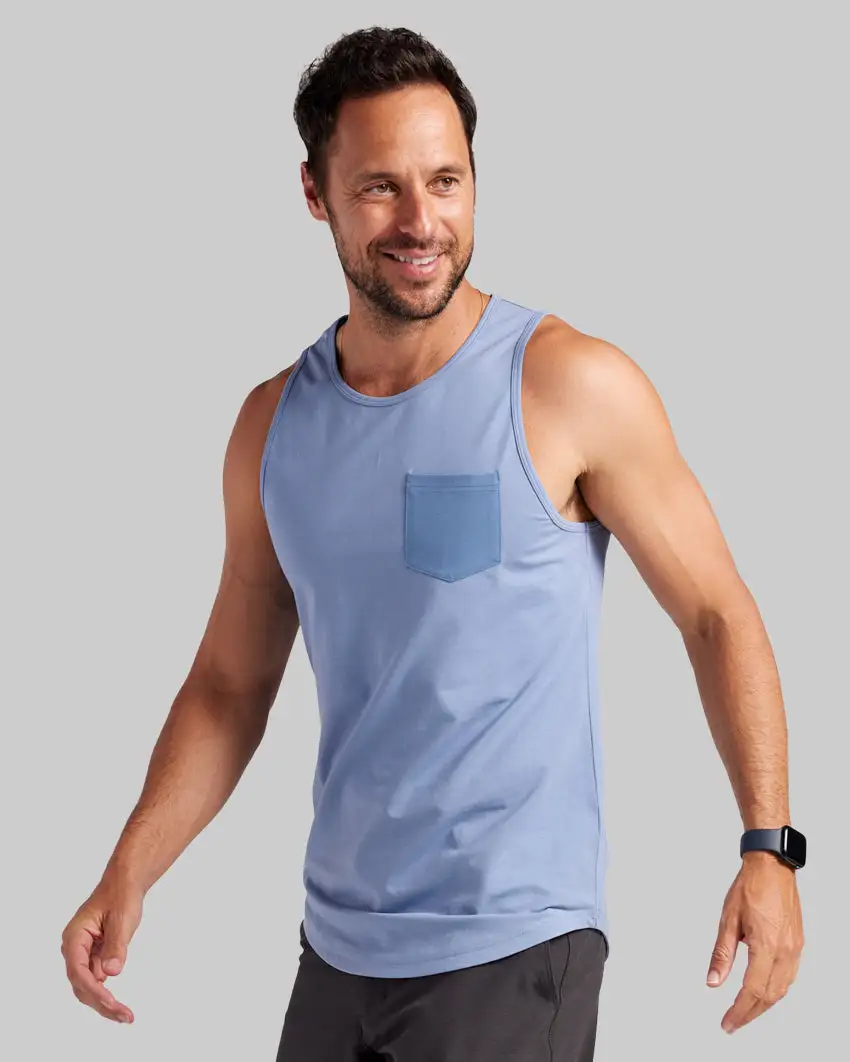 Lux Drop-Cut Pocket Tank