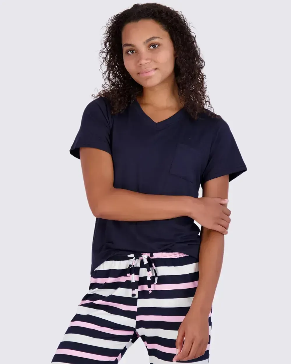 2 Pack: Women’s Pajama Set Super-Soft Short & Long Sleeve Top With Pants (Available In Plus Size)