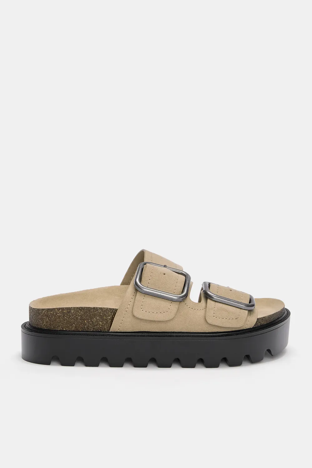 Sandalias bloque hebillas