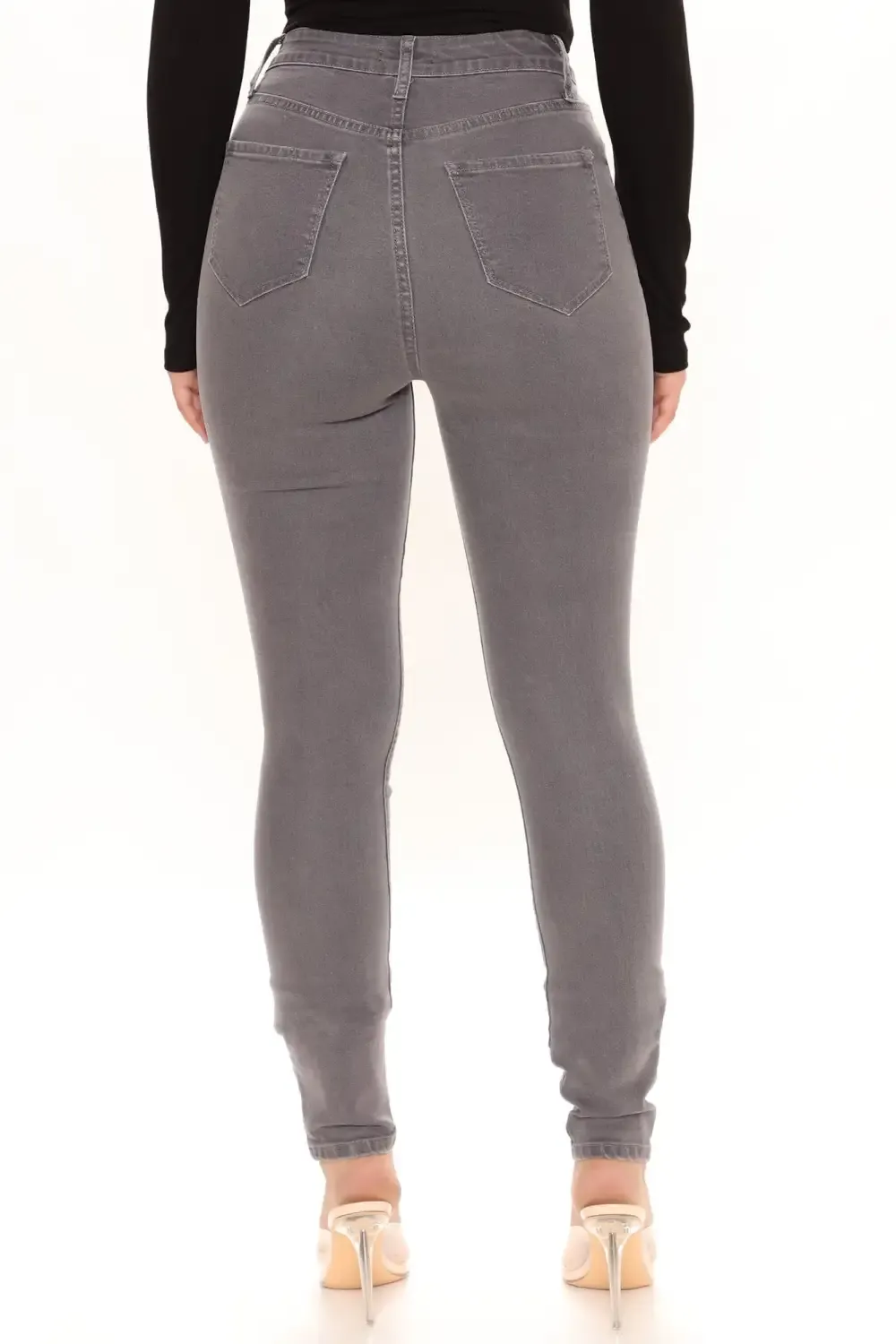 Tall The Right Angles Skinny Jeans - Grey