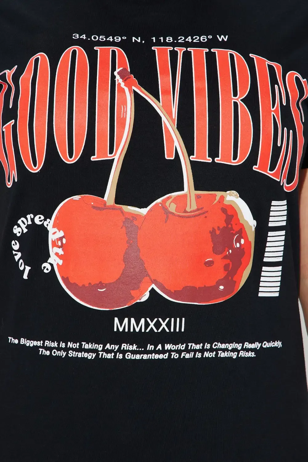 Good Vibes Spread The Love SHort Sleeve Tee - Black