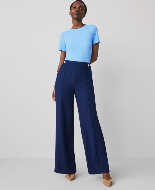 The Wide-Leg Sailor Pant in Texture
