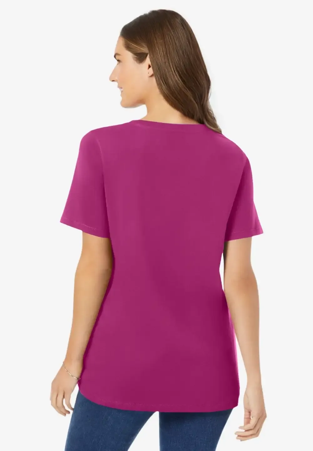 Perfect Short-Sleeve V-Neck Tee