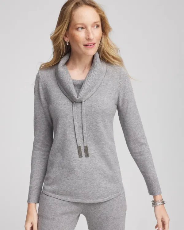 Zenergy Luxe® Cashmere Blend Cowl Sweater