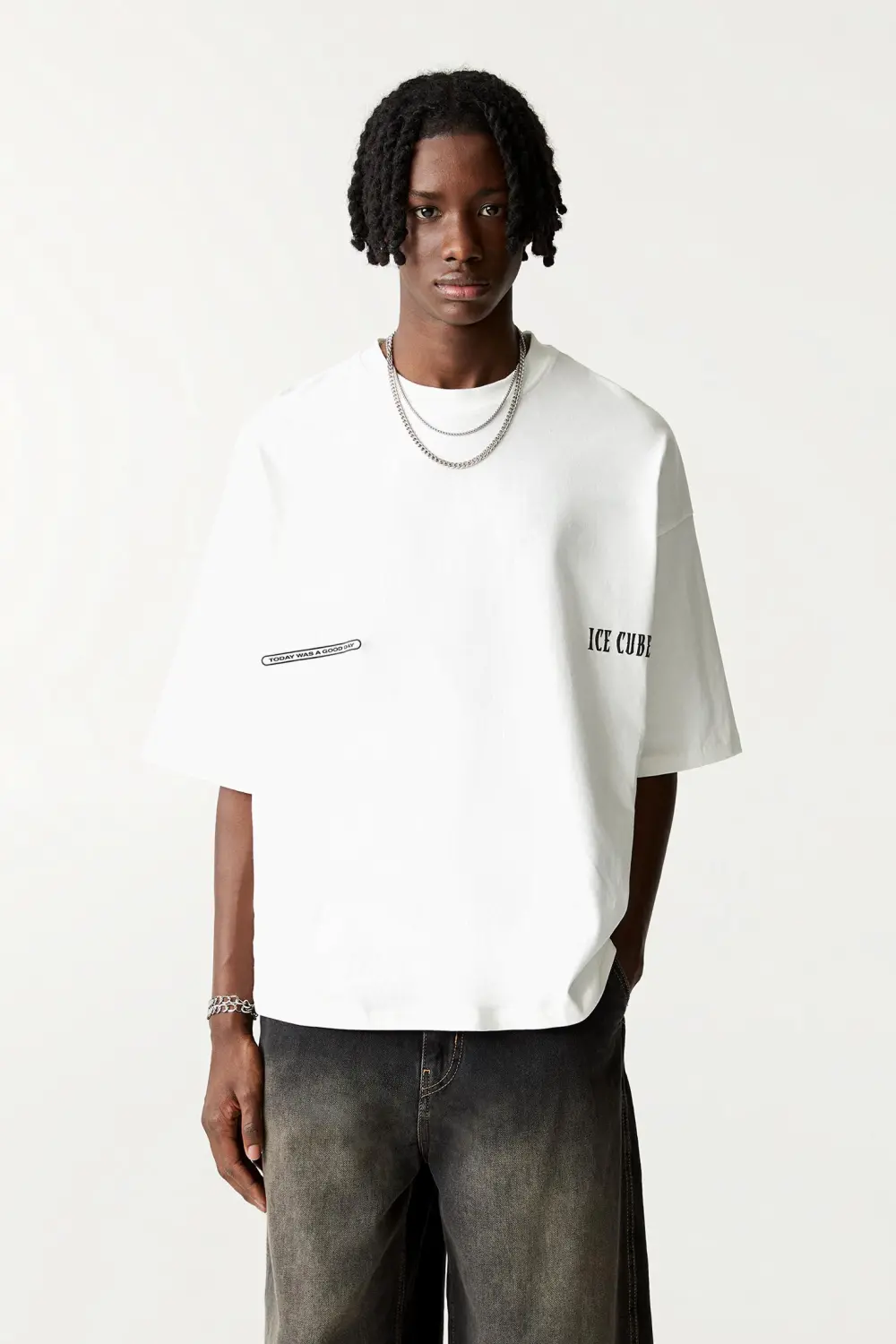 “Ice Cube” white T-shirt