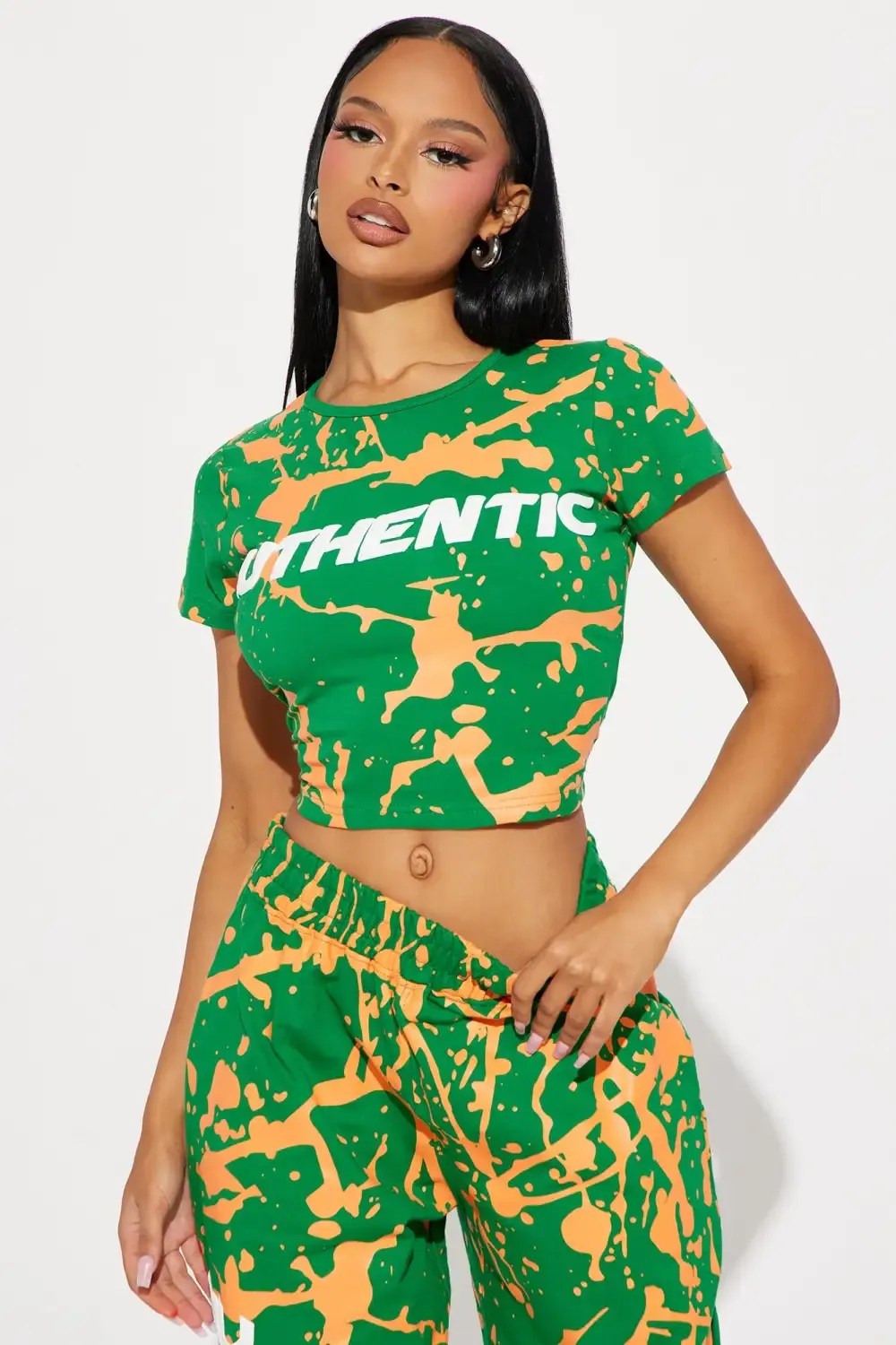 Be Authentic Short Sleeve Tee - Green/combo