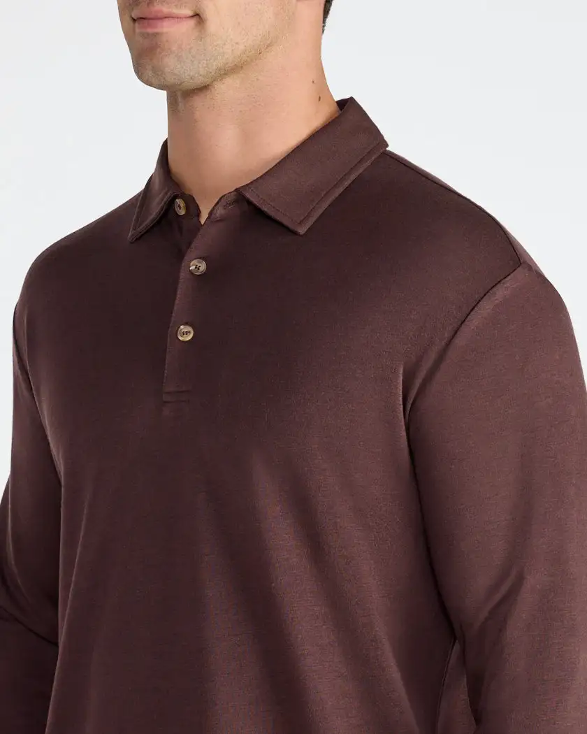 Comfort Wool Long Sleeve Polo