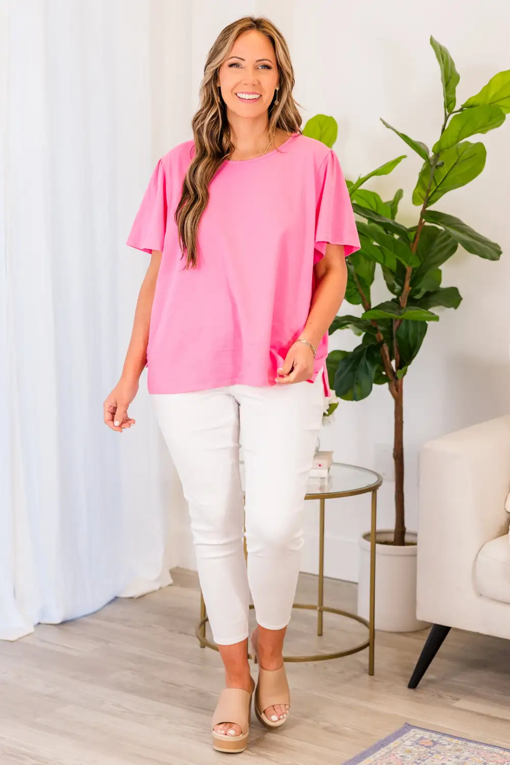 An Open Book Top, Pink