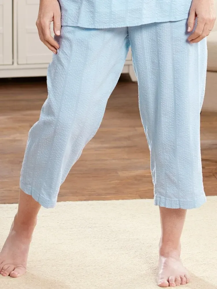 Women's Blissful Nights Cotton Seersucker Pajama Set