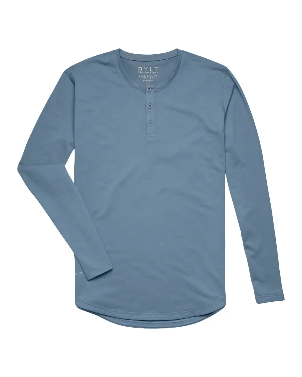 Henley Drop-Cut Long Sleeve: Bylt Signature