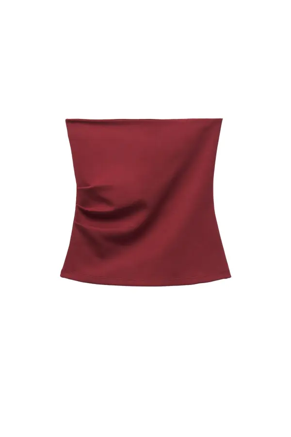 Strapless top