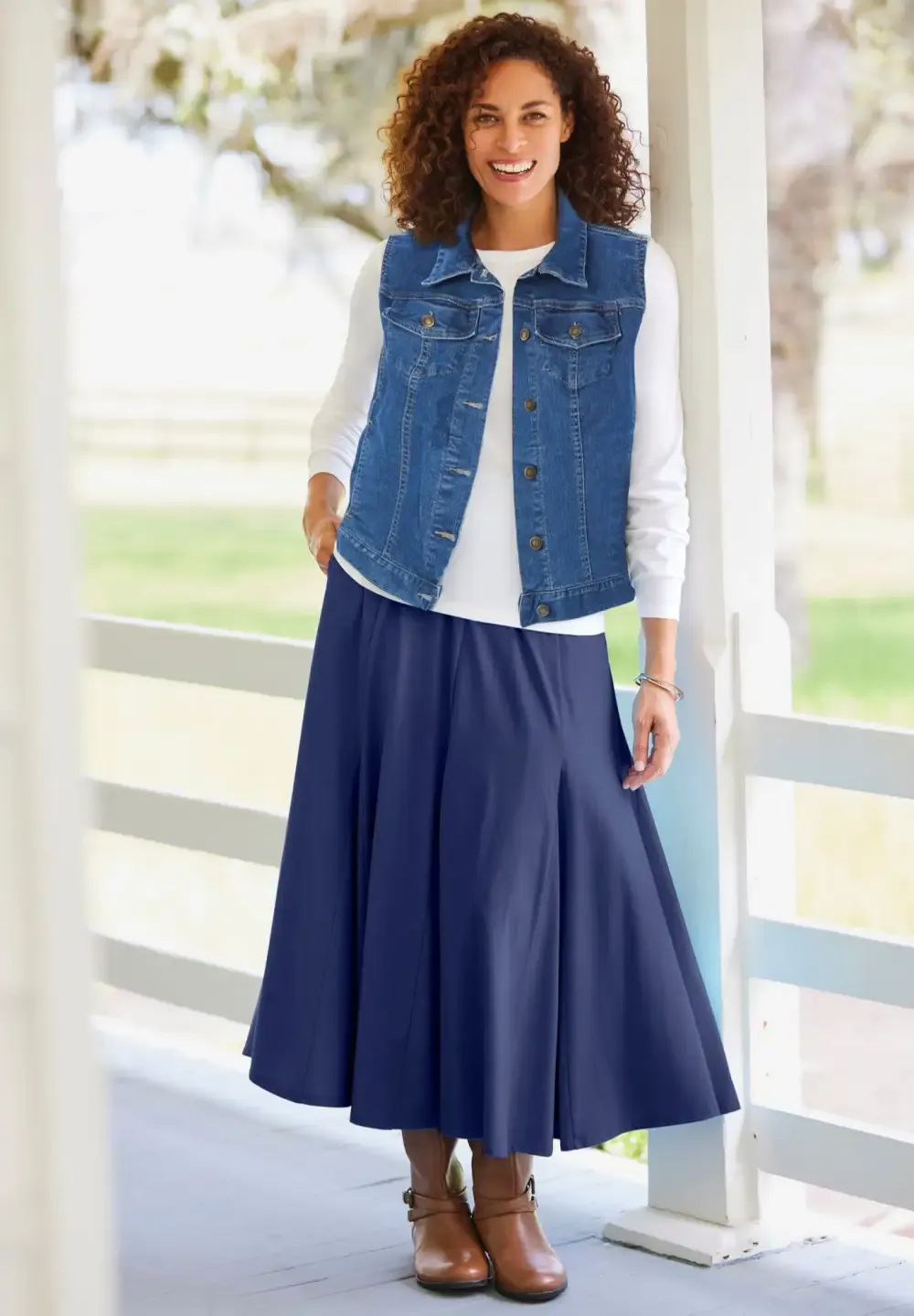 Stretch Denim Vest
