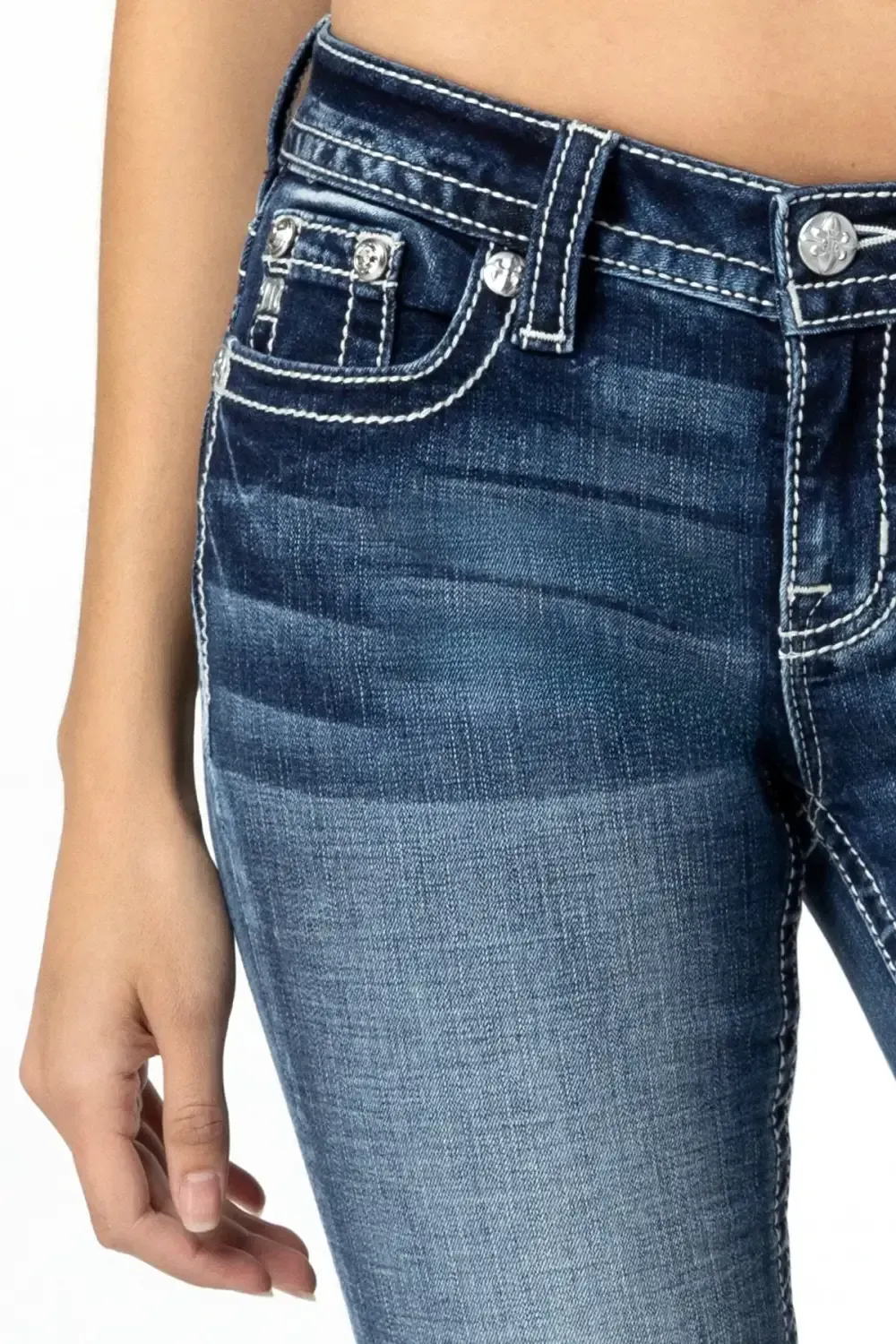 Classic Logo Blowout Bootcut Jeans
