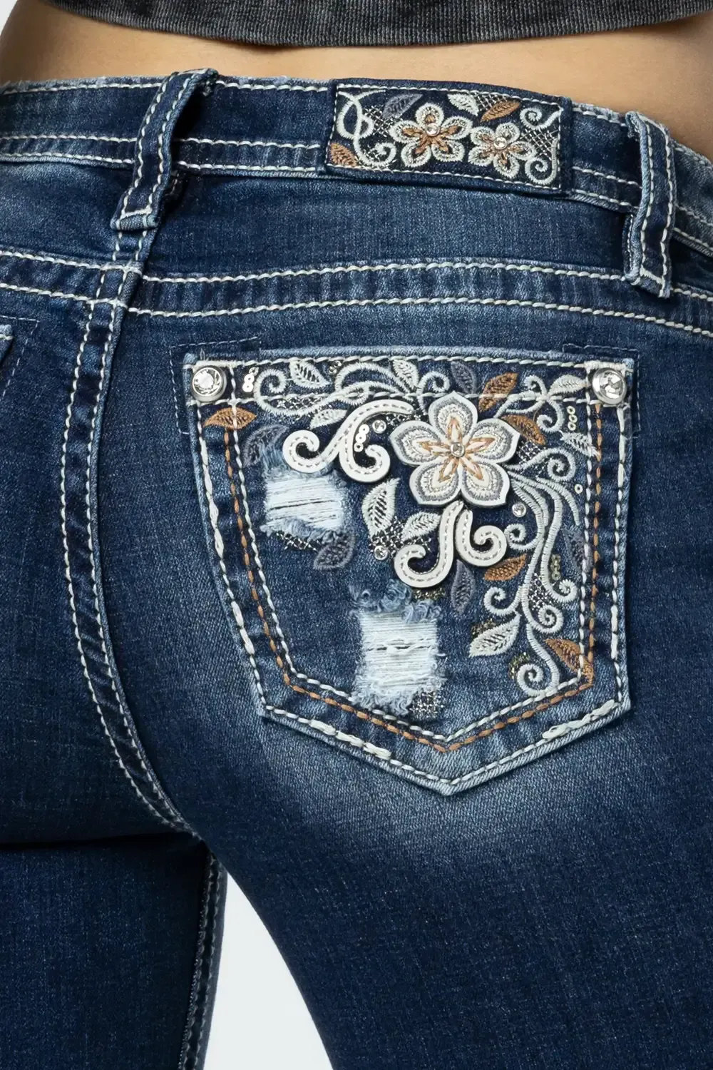 Autumn Floral Garden Bootcut
