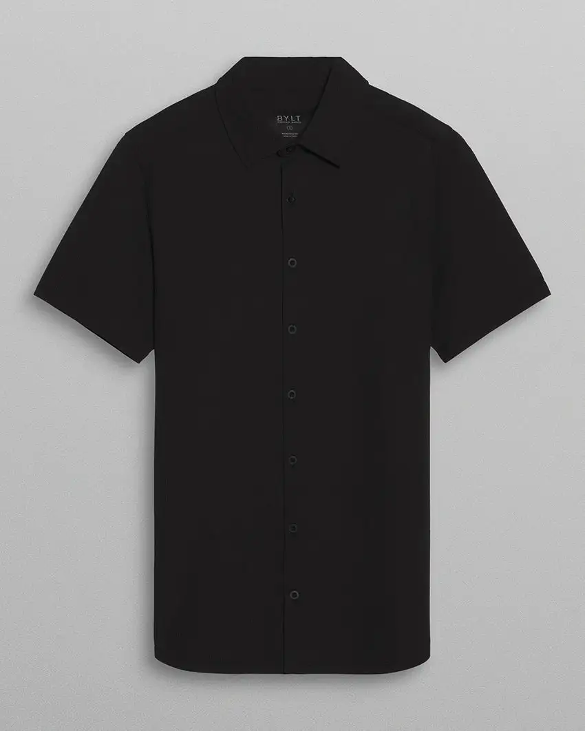 Seersucker Short Sleeve Button Down
