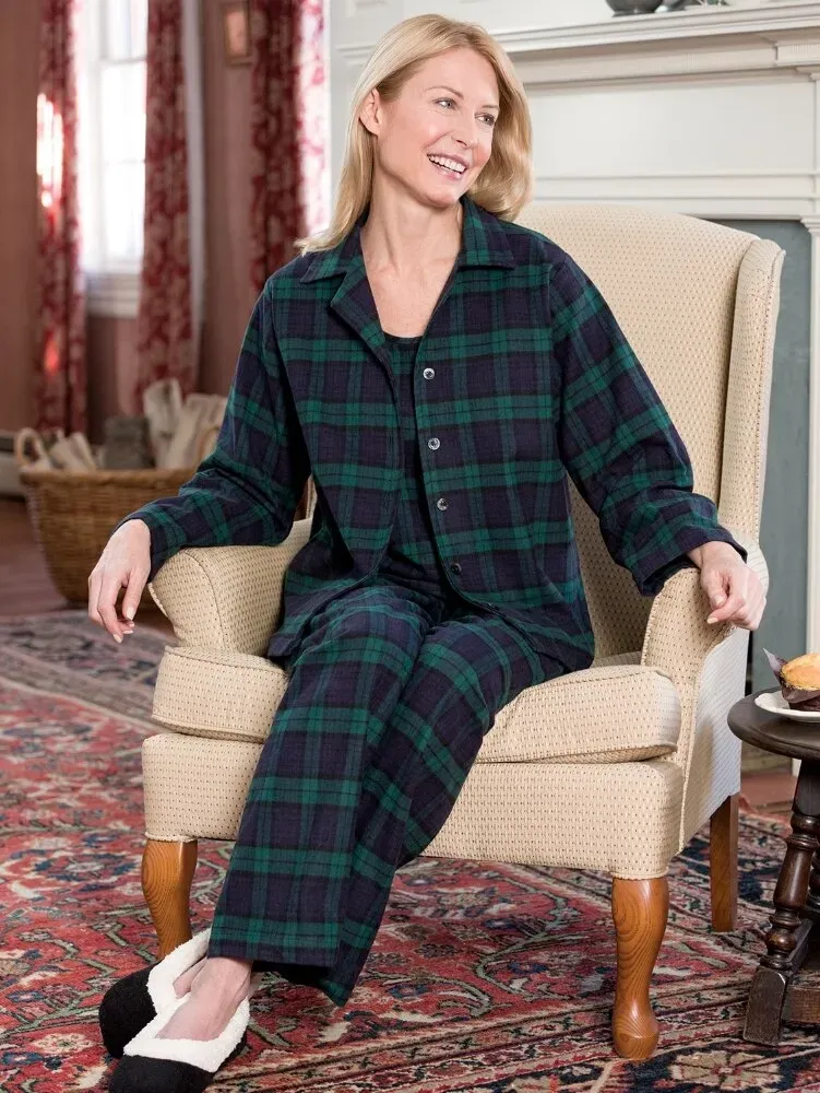 Women's Portuguese Flannel 3-Piece Pajama Set