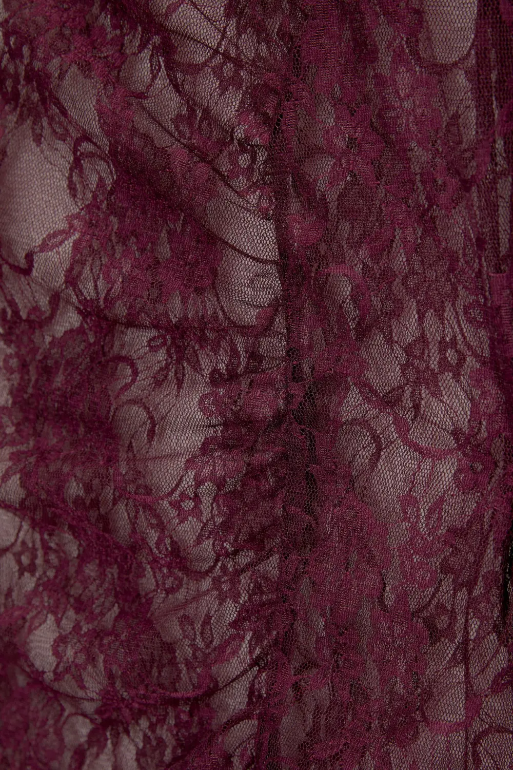 Lace top with gathered detail