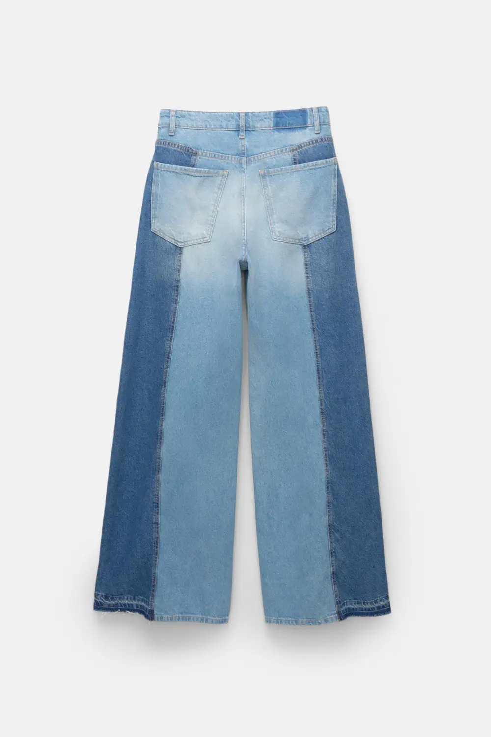 Jeans wide leg patchwork