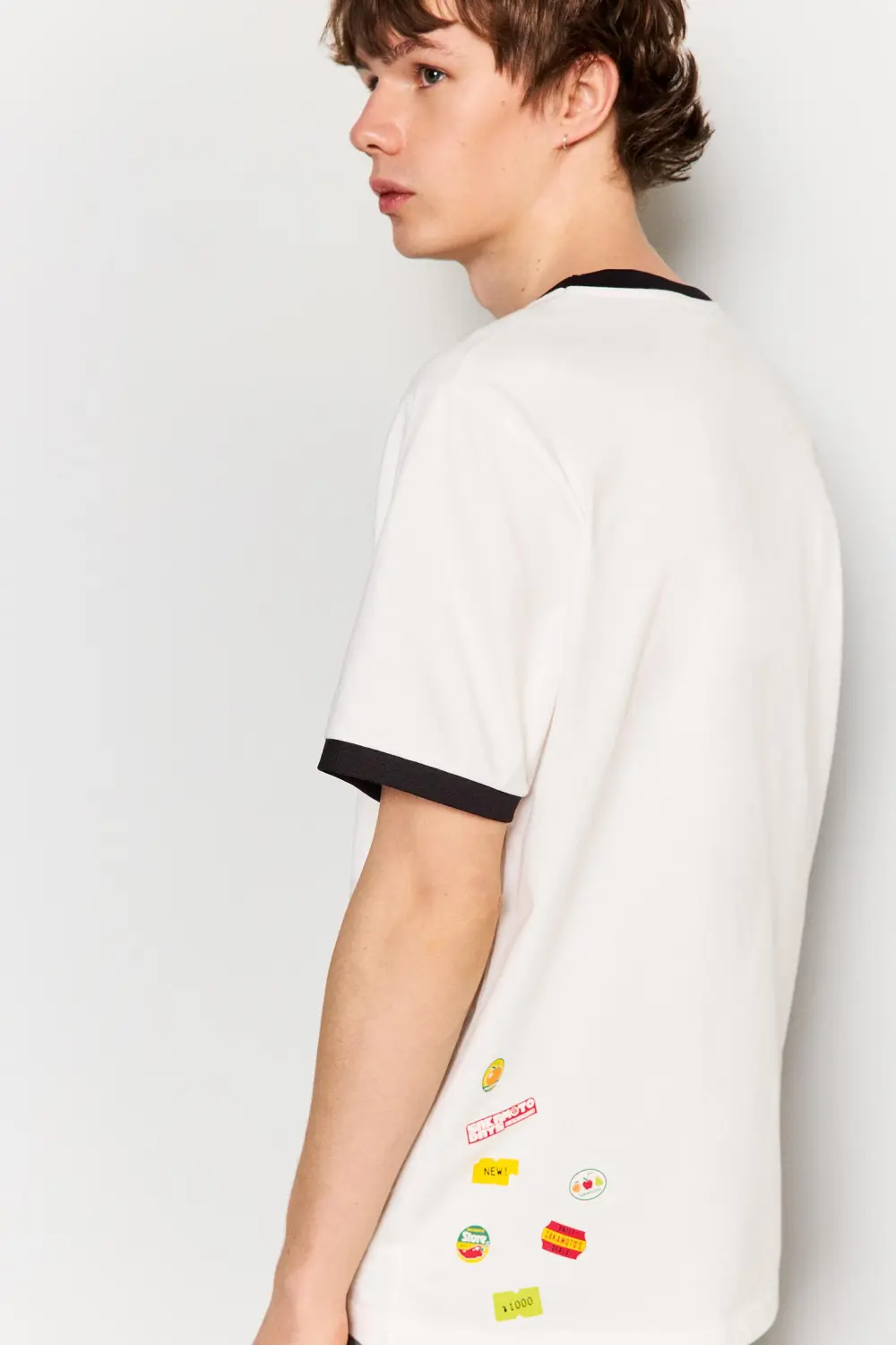 Sakamoto Ramen white graphic T-shirt