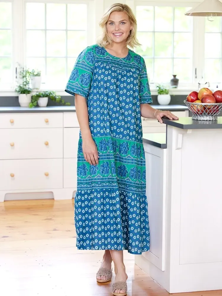 Ankle-Length Cotton Muumuu