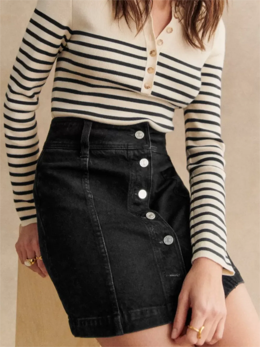 Short Suede Skirt