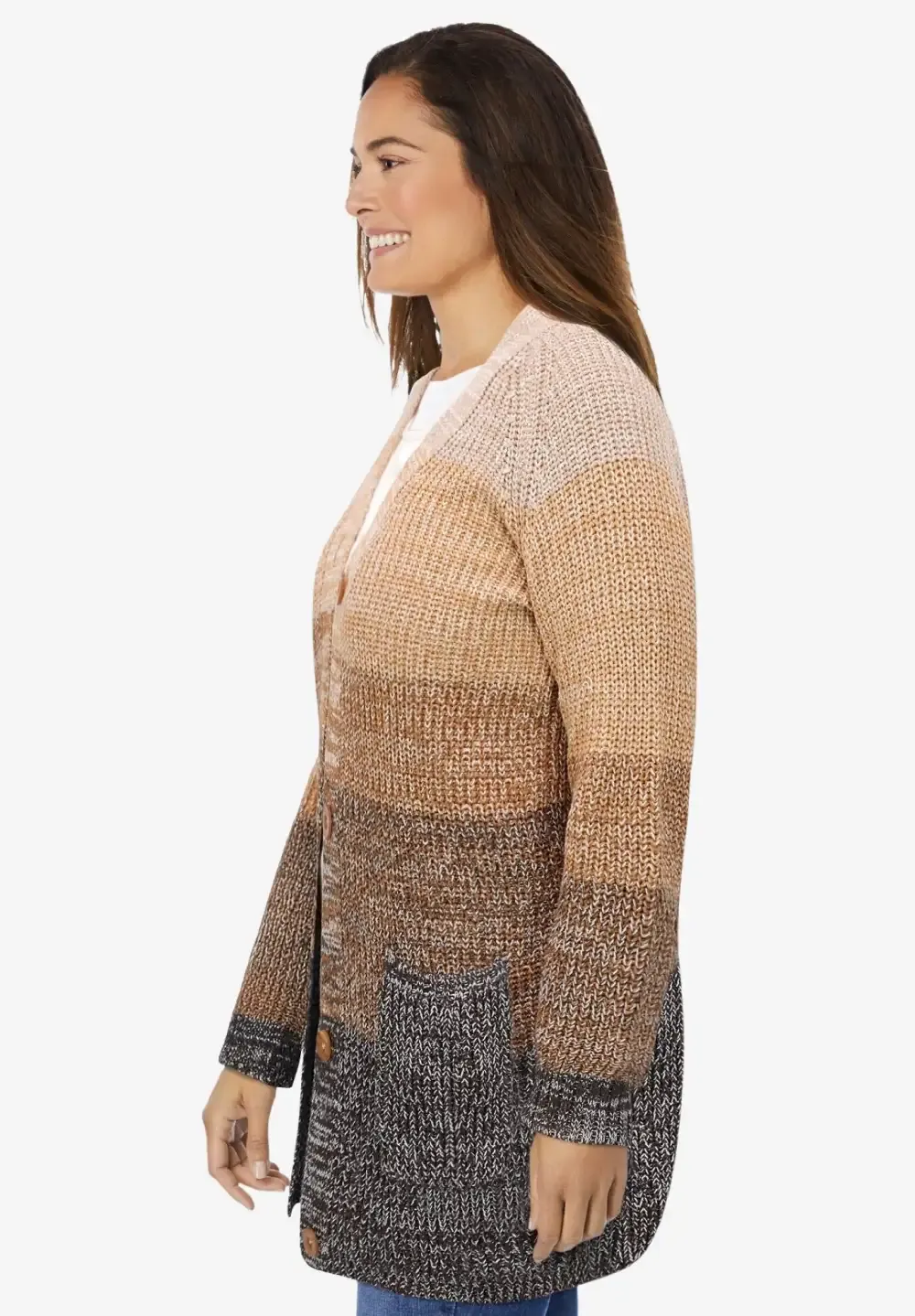 Ombre Shaker Cardigan