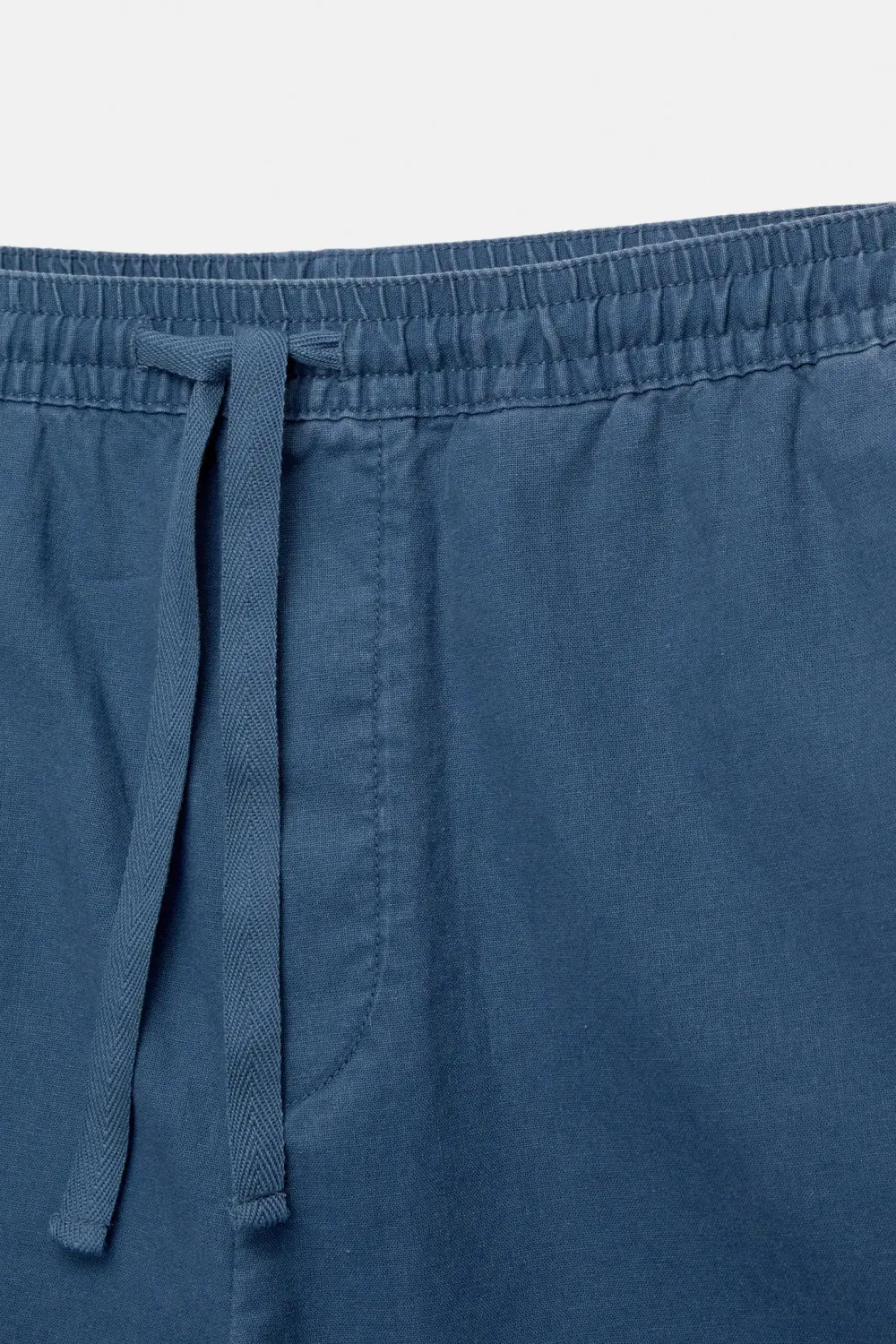 Linen blend jogger Bermuda shorts