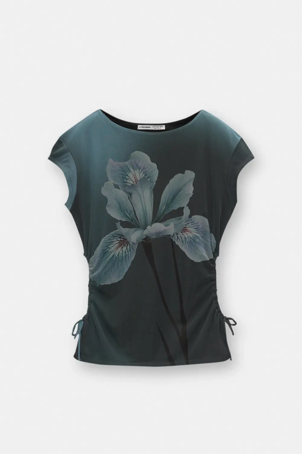 Floral tulle T-shirt