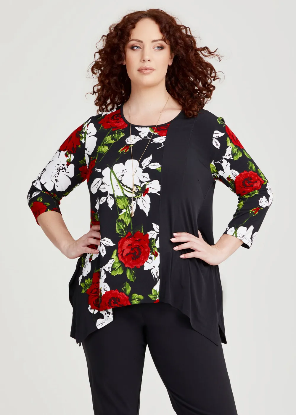 Rose Spliced Top