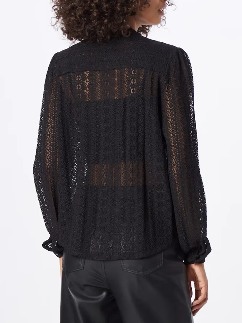 Puffed Sleeves Casual Style Blouses