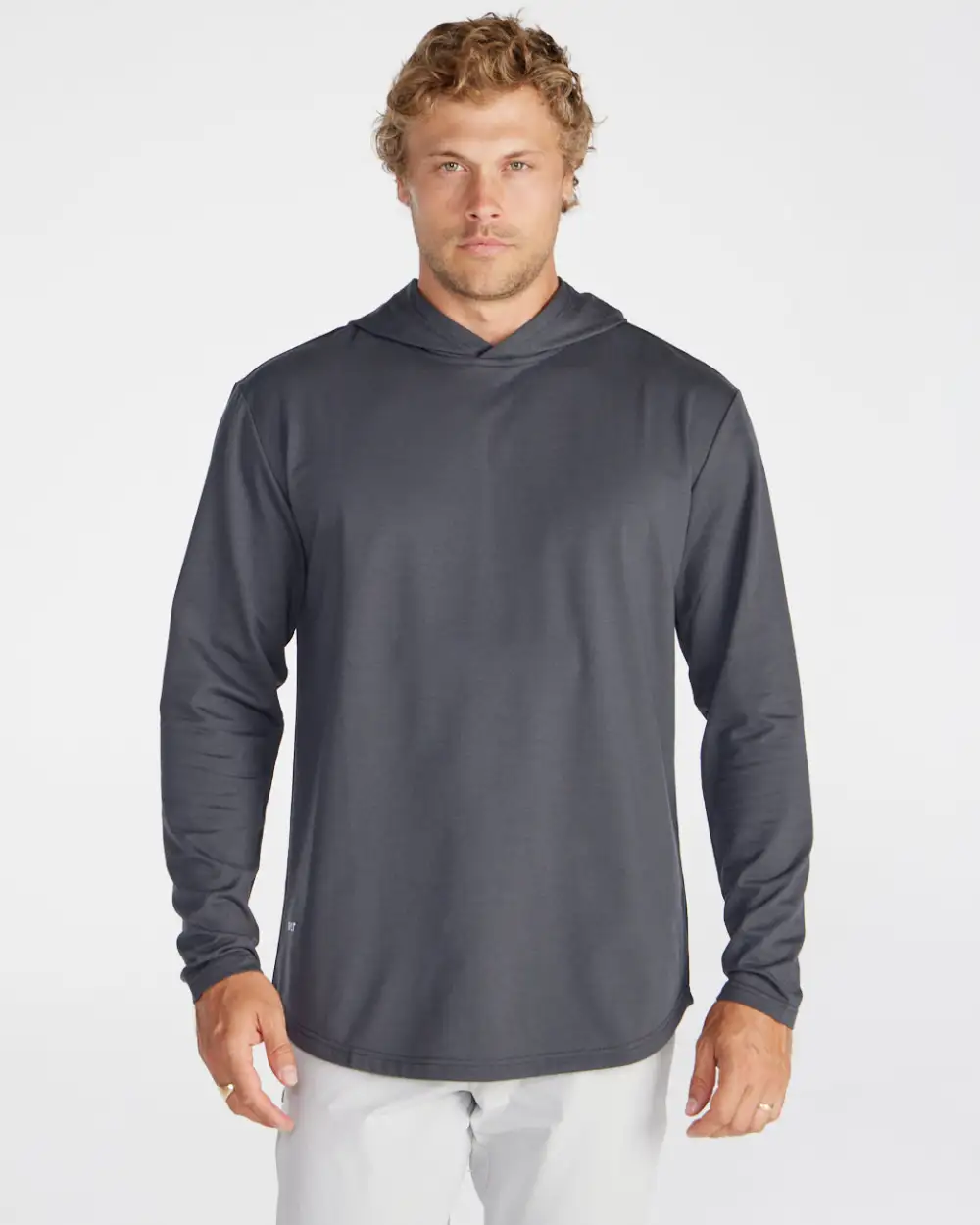 Hooded Drop-Cut Long Sleeve