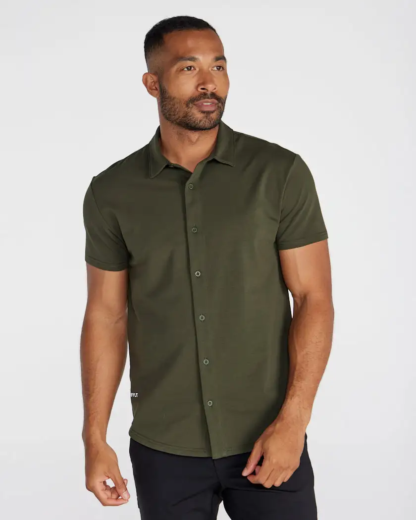 Lux Short Sleeve Button Down