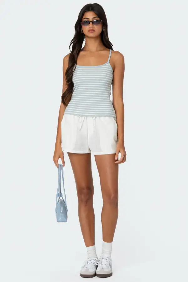 Gretta Striped Ribbed Tank Top