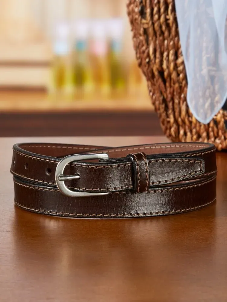 Women's Thin Leather Belt