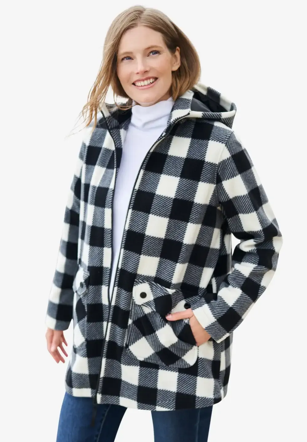 Hooded Fleece Coat