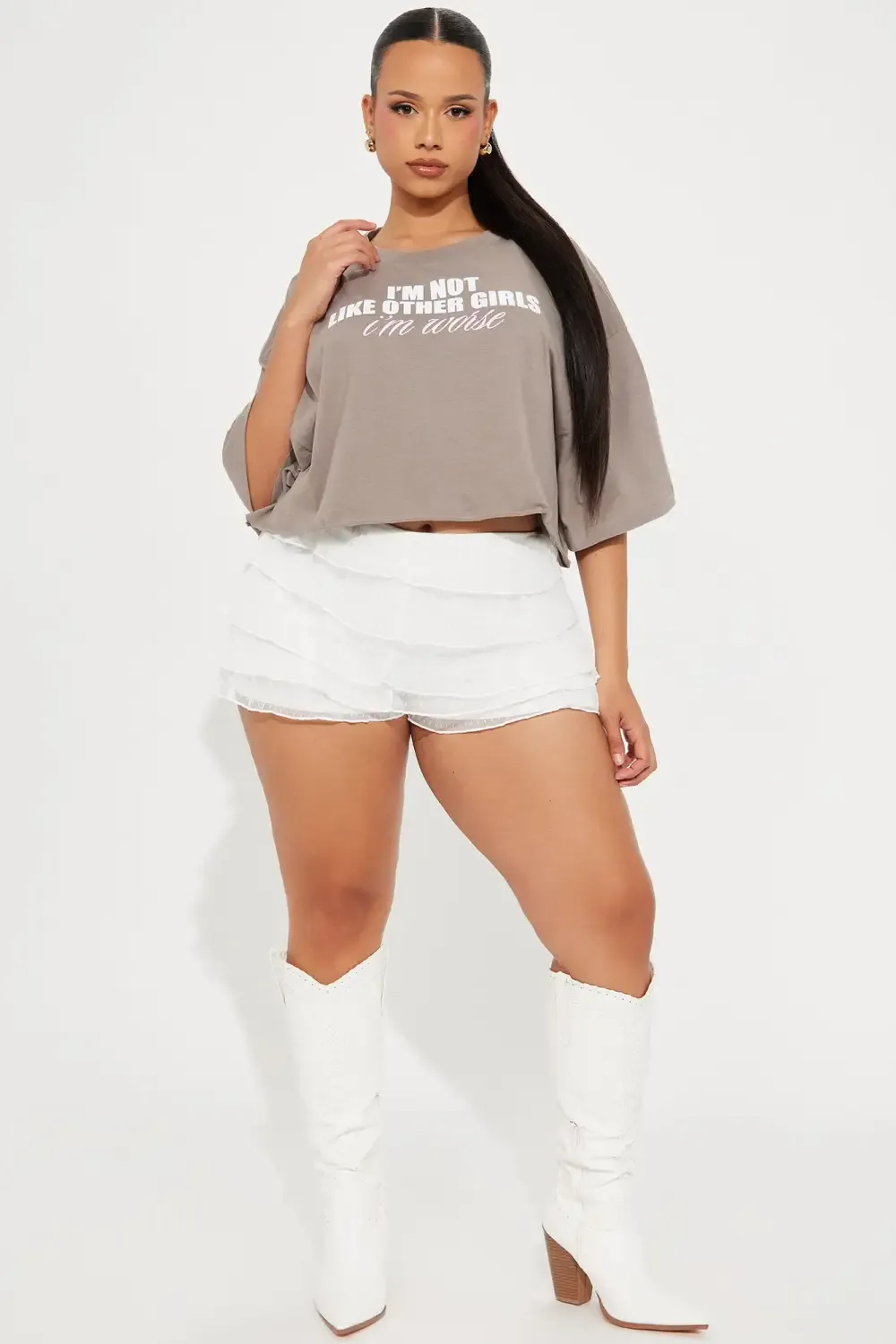 Not Like Other Girls Tee - Grey