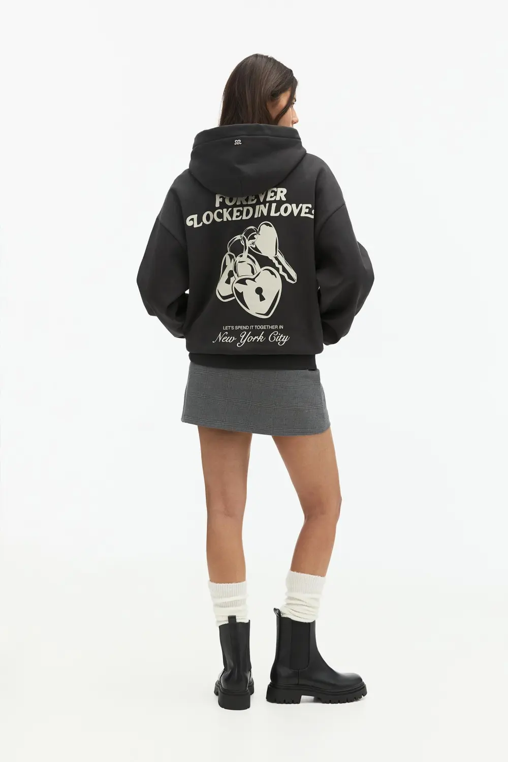 Sudadera capucha candado