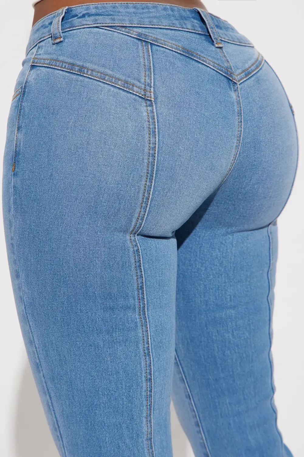 You Got It Low Rise Stretch Slim Straight Leg Jean - Medium Wash