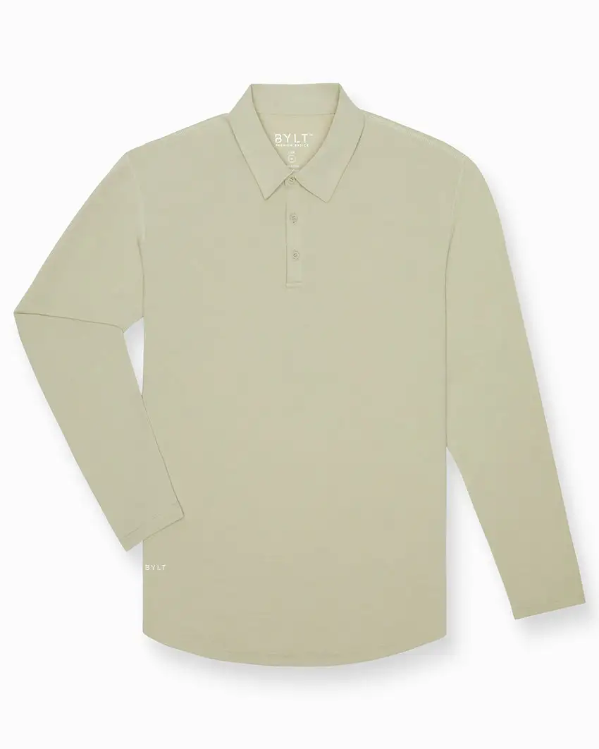 Drop-Cut Long Sleeve: Lux Polo